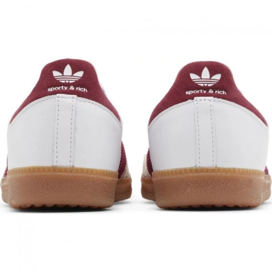 Adidas Sporty Rich X Samba OG White Core Burgundy