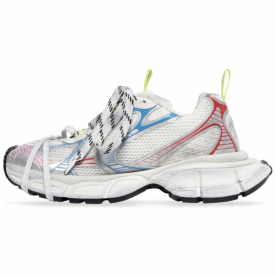 3XL Sneaker Worn-Out - White Blue Red 3XL Sneaker Worn-Out - White Blue Red