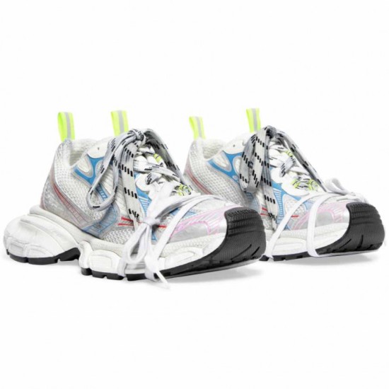 3XL Sneaker Worn-Out - White Blue Red 3XL Sneaker Worn-Out - White Blue Red