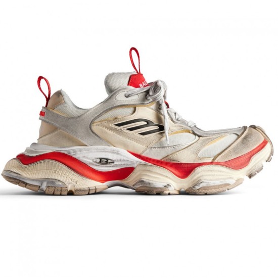 Cargo Sneaker Worn-Out - Beige Red Cargo Sneaker Worn-Out - Beige Red