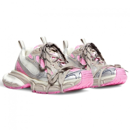 Women's 3XL Trainers in WhiteGreyPink Women's 3XL Trainers in WhiteGreyPink