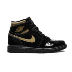 Jordan 1 High Black Metallic Gold