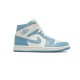 Jordan 1 Mid University Blue White Jordan 1 Mid University Blue White