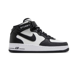 Stussy x Air Force 1 Mid Black White
