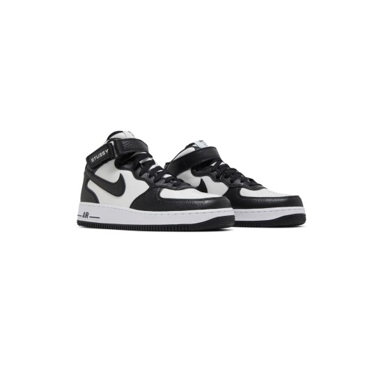 Stussy x Air Force 1 Mid Black White Stussy x Air Force 1 Mid Black White